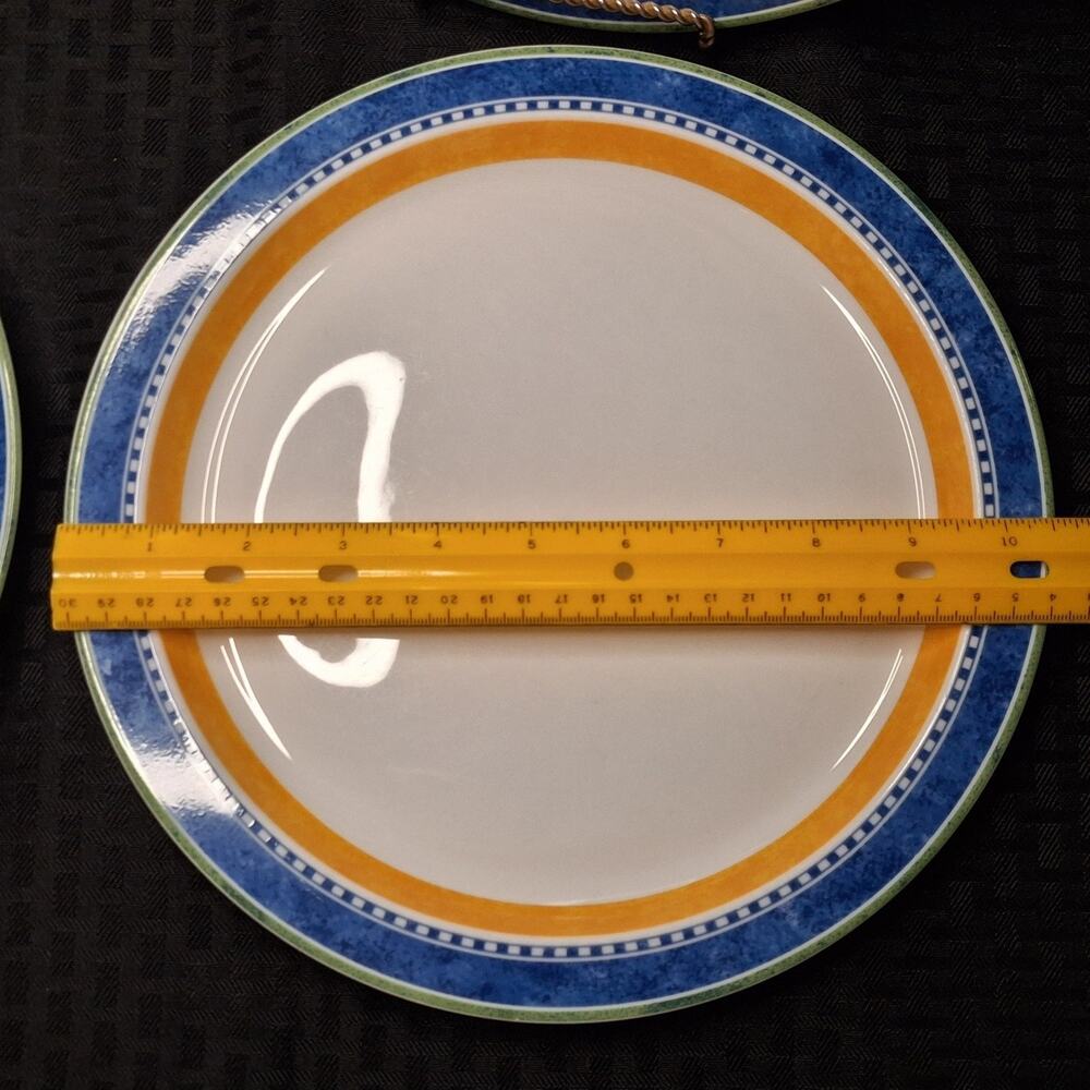 Vintage MCM 4 Dansk KOBENHAVN 10 1/2" Dinner Plates Bistro - Picture 7 of 9
